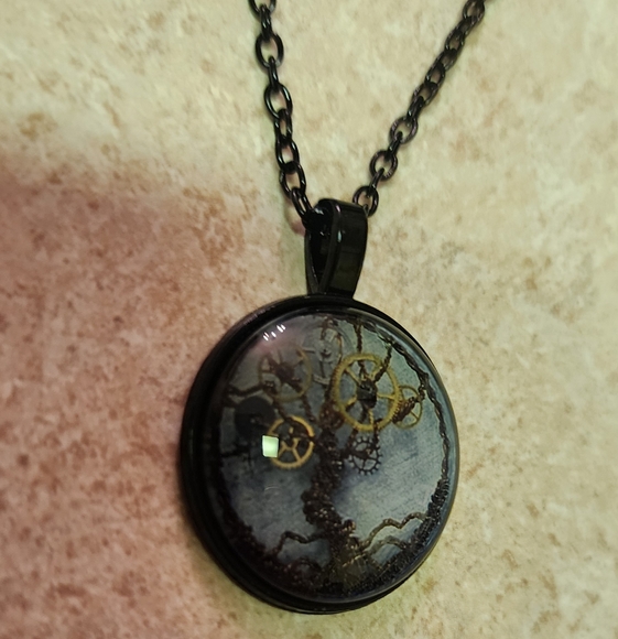 COPY - New Steampunk gears tree of life cabachon ring - Picture 6 of 10